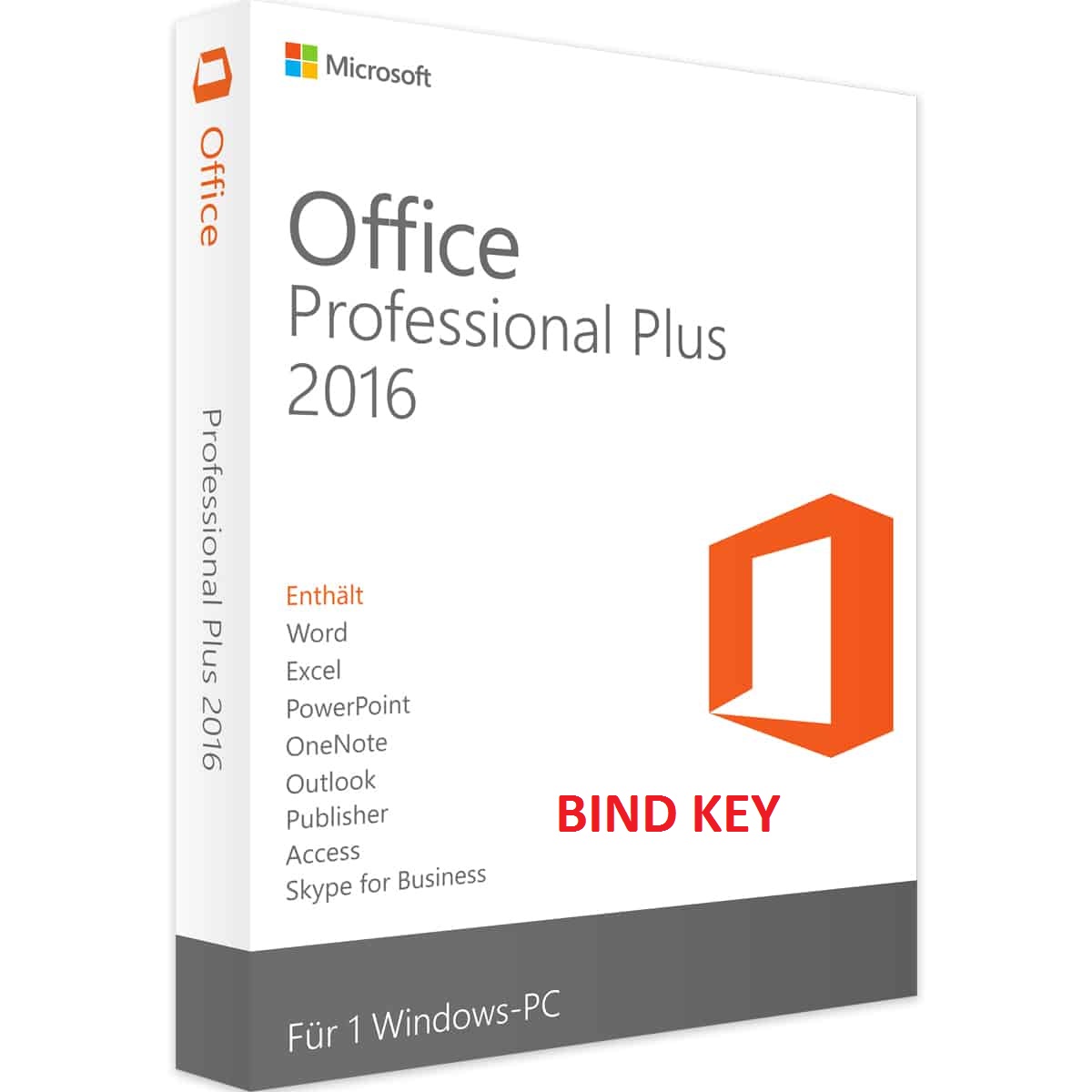 Office Professional Plus 2016
 Bind Key 1 PC Lifetime